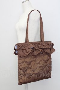 m petit by misako / キルティングトートバッグ  ブラウン T-25-07-12-006-LO-BG-IG-ZT