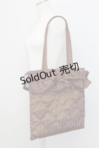 m petit by misako / キルティングトートバッグ  ブラウン T-25-07-12-006-LO-BG-IG-ZT-K024