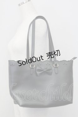 画像1: m petit by misako / サンリオキャラクターズコラボ クロミ リボントート  クロ T-25-07-12-007-LO-BG-OW-ZT-K024