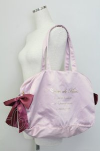 Maison de FLEUR / ボストントラベルキャリーオンMバッグ  ラベンダー T-25-07-12-009-LO-BG-OW-ZT