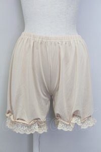 m petit by misako / ECAM3ブスソフリルドロワーズ M-L ベージュ T-25-07-12-002-LO-PA-IG-ZT