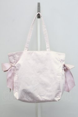 画像2: Maison de FLEUR / くまうさ刺繍リボントートバッグ  ピンク T-25-07-12-011-LO-BG-OW-ZT