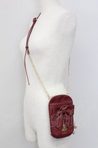 m petit by misako / AMリボンショルダーバッグ  ワイン T-25-07-12-012-LO-BG-IG-ZT
