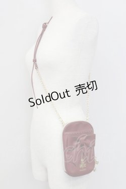 画像1: m petit by misako / AMリボンショルダーバッグ  ワイン T-25-07-12-012-LO-BG-IG-ZT-K024