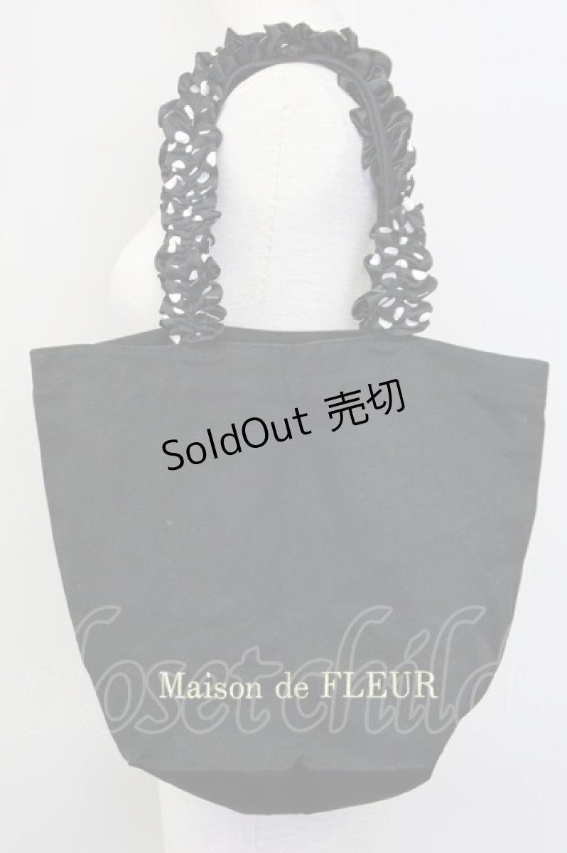 画像2: Maison de FLEUR / ディズニーストアコラボトートバッグ  クロ T-25-07-12-015-LO-BG-OW-ZTK024 (2)
