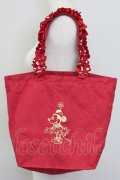 Maison de FLEUR / ディズニーストアコラボトートバッグ  赤 T-25-07-12-016-LO-BG-OW-ZT-K024