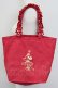 画像1: Maison de FLEUR / ディズニーストアコラボトートバッグ  赤 T-25-07-12-016-LO-BG-OW-ZT (1)