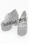 Bubbles / ダブルバックル厚底シューズ 36 クロ T-25-07-13-007-CA-SH-OW-ZT