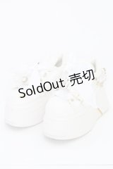 LIZ LISA / サイドチャーム厚底スニーカー アウトソールつま先〜かかと約27ｃｍ シロ T-25-07-13-008-LO-SH-OW-ZT