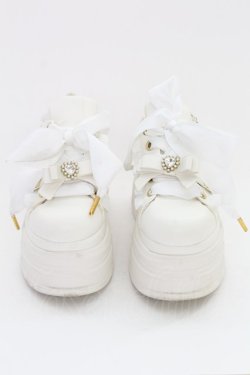 画像2: LIZ LISA / サイドチャーム厚底スニーカー アウトソールつま先〜かかと約27ｃｍ シロ T-25-07-13-008-LO-SH-OW-ZT