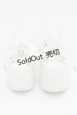 画像2: LIZ LISA / サイドチャーム厚底スニーカー アウトソールつま先〜かかと約27ｃｍ シロ T-25-07-13-008-LO-SH-OW-ZT