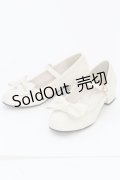axes femme kawaii / ローヒールリボンパンプス M アイボリー T-25-07-13-009-AX-SH-IG-ZT