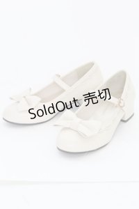axes femme kawaii / ローヒールリボンパンプス M アイボリー T-25-07-13-009-AX-SH-IG-ZT