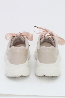 画像3: m petit by misako / ハートチュールスニーカー L ピンクベージュ T-25-07-13-010-LO-SH-IG-ZT-K022