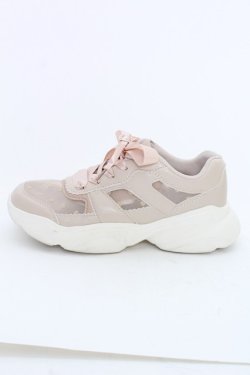 画像4: m petit by misako / ハートチュールスニーカー L ピンクベージュ T-25-07-13-010-LO-SH-IG-ZT-K022