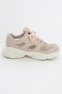 画像5: m petit by misako / ハートチュールスニーカー L ピンクベージュ T-25-07-13-010-LO-SH-IG-ZT-K022