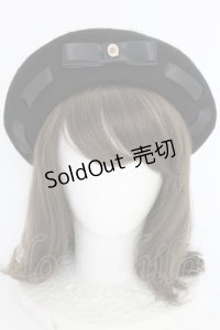 m petit by misako / NINA’Sコラボカメオリボンベレー  クロ T-25-07-14-027-LO-AC-OW-ZT-K016