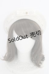 m petit by misako / NINA’Sコラボカメオリボンベレー  アイボリー T-25-07-14-028-LO-AC-OW-ZT-K016