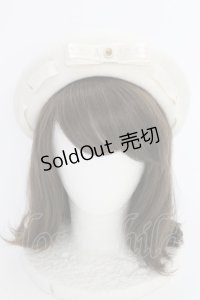 m petit by misako / NINA’Sコラボカメオリボンベレー  アイボリー T-25-07-14-028-LO-AC-OW-ZT-K016