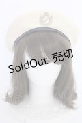 Fi.n.t / エンブレム刺繍ベレー帽  アイボリー T-25-07-14-030-CA-AC-OW-ZT-K016
