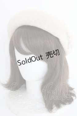 画像1: axes femme / ラメ刺繍入サーモベレー  キナリ T-25-07-14-031-AX-AC-OW-ZT-K016