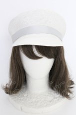 画像2: axes femme / ブレードリボンマリンキャスケット 57.5ｃｍ シロ T-25-07-14-032-AX-AC-OW-ZTK016 (2)
