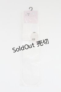 m petit by misako / サンリオコラボオーバーニーソックス  シロ T-25-07-14-005-LO-ZA-OW-ZT424