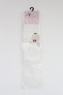 画像1: m petit by misako / サンリオコラボオーバーニーソックス  シロ T-25-07-14-005-LO-ZA-OW-ZT