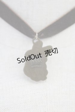 画像2: axes femme / ベロアラビットチョーカー  ブラウン系 T-25-07-14-040-AX-AC-YM-ZT