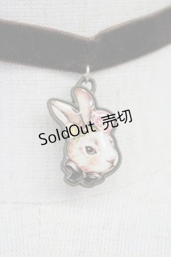 画像3: axes femme / ベロアラビットチョーカー  ブラウン系 T-25-07-14-040-AX-AC-YM-ZT