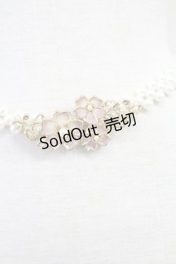 画像3: axes femme / サクラ装飾パールゴムベルト  ゴールド T-25-07-14-044-AX-ZA-OW-ZT445-F009
