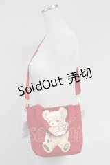 Shirley Temple / クマプリント 3Way Bag  アカ T-25-07-14-049-ET-BG-OW-ZT
