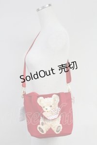 Shirley Temple / クマプリント 3Way Bag  アカ T-25-07-14-049-ET-BG-OW-ZT