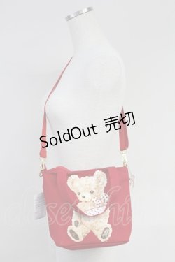 画像1: Shirley Temple / クマプリント 3Way Bag  アカ T-25-07-14-049-ET-BG-OW-ZT