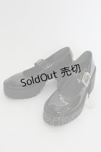 Ank Rouge / ビジューバックル厚底メリージェーン M クロ T-25-07-14-051-CA-SH-OW-ZT387