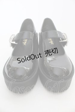 画像2: Ank Rouge / ビジューバックル厚底メリージェーン M クロ T-25-07-14-051-CA-SH-OW-ZT387