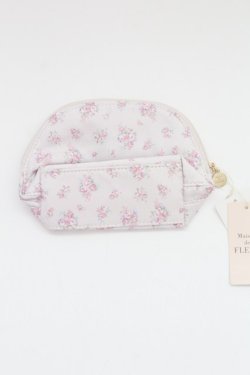 画像2: Maison de FLEUR / リボンサテンラウンドポーチ  ピンク T-25-07-14-007-LO-ZA-IG-ZT
