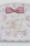 画像3: Maison de FLEUR / リボンサテンラウンドポーチ  ピンク T-25-07-14-007-LO-ZA-IG-ZT424-F001 (3)