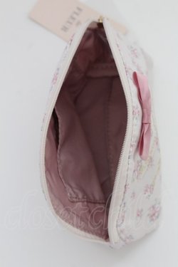 画像4: Maison de FLEUR / リボンサテンラウンドポーチ  ピンク T-25-07-14-007-LO-ZA-IG-ZT