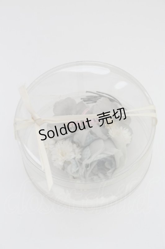 画像5: PINK HOUSE / ギンガムフラワーコサージュ  グレー×サックスチェック T-25-07-14-009-LO-ZA-IG-ZT424 (5)