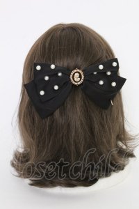 m petit by misako / AM*NIPLバレッタ  クロ T-25-07-14-018-LO-AC-IG-ZT