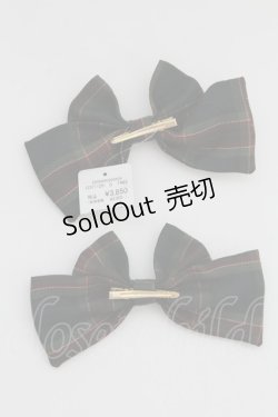 画像3: Amavel / Dolly Holidayチェックダブルリボンクリップ  グリーン T-25-07-14-019-CA-ZA-OW-ZT437-F006