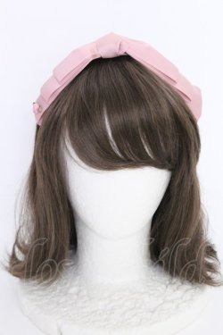 画像1: m petit by misako / NINA'sコラボ AM*NIリボンカチューシャ  ピンク T-25-07-14-020-LO-AC-IG-ZT