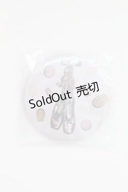 画像1: Q-pot. / ノベルティ缶ミラー  トゥシューズ柄 T-25-07-14-002-QP-ZA-IG-ZT424-F001