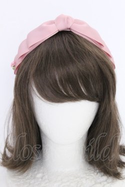 画像1: m petit by misako / NINA'sコラボ AM*NIリボンカチューシャ  ピンク T-25-07-14-021-LO-AC-IG-ZT