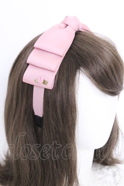 画像2: m petit by misako / NINA'sコラボ AM*NIリボンカチューシャ  ピンク T-25-07-14-021-LO-AC-IG-ZT