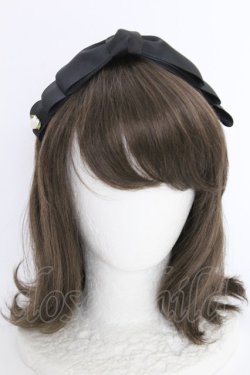画像1: m petit by misako / NINA'sコラボ AM*NIリボンカチューシャ  クロ T-25-07-14-022-LO-AC-IG-ZT