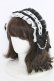 画像1: LOLITA他 / ヘッドドレスクリップ  クロ×シロ T-25-07-14-023-LO-AC-IG-ZT (1)