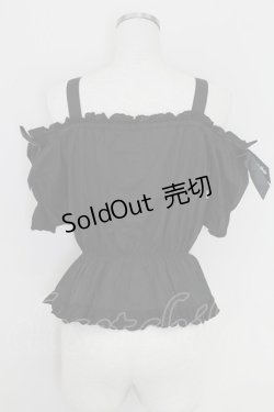 画像2: Ank Rouge / ビスチェデザインオフショルトップス  黒 T-25-07-17-025-CA-BL-HI-ZT