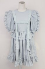 画像1: Pain（lilLilly） / ハーネスデザインワンピース  サックス T-25-07-17-032-LO-OP-AS-ZT415 (1)